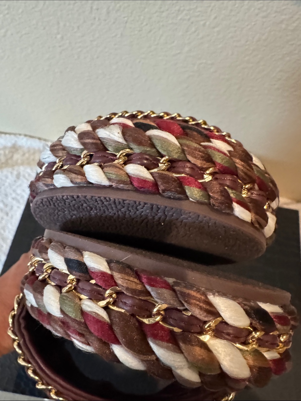 Chanel Braided Multi Colored Sandals - Picture 9 of 11